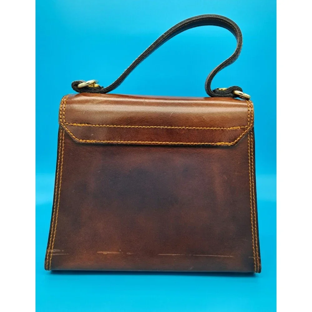 ✨ 70’S VINTAGE LUXURY  MINI PURSE GENUINE LEATHER RARE STYLE✨